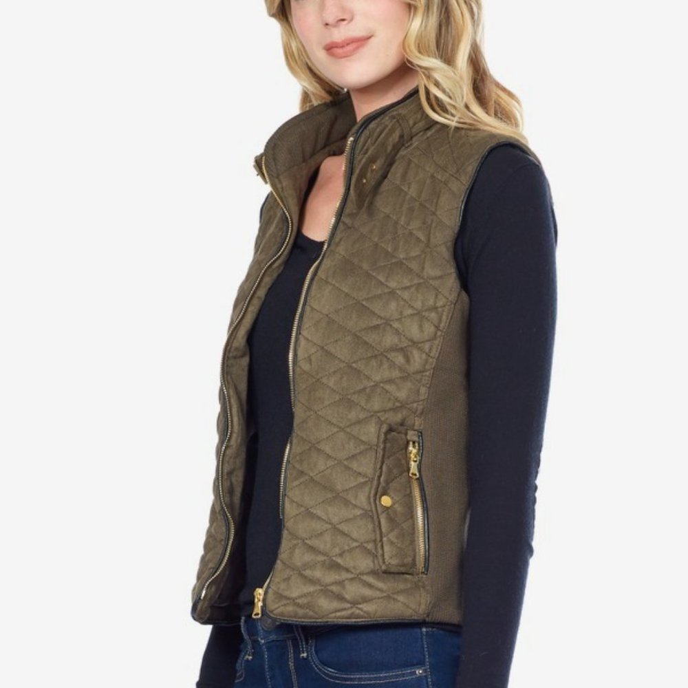 Fate Rowen Faux Suede Vest (Small)